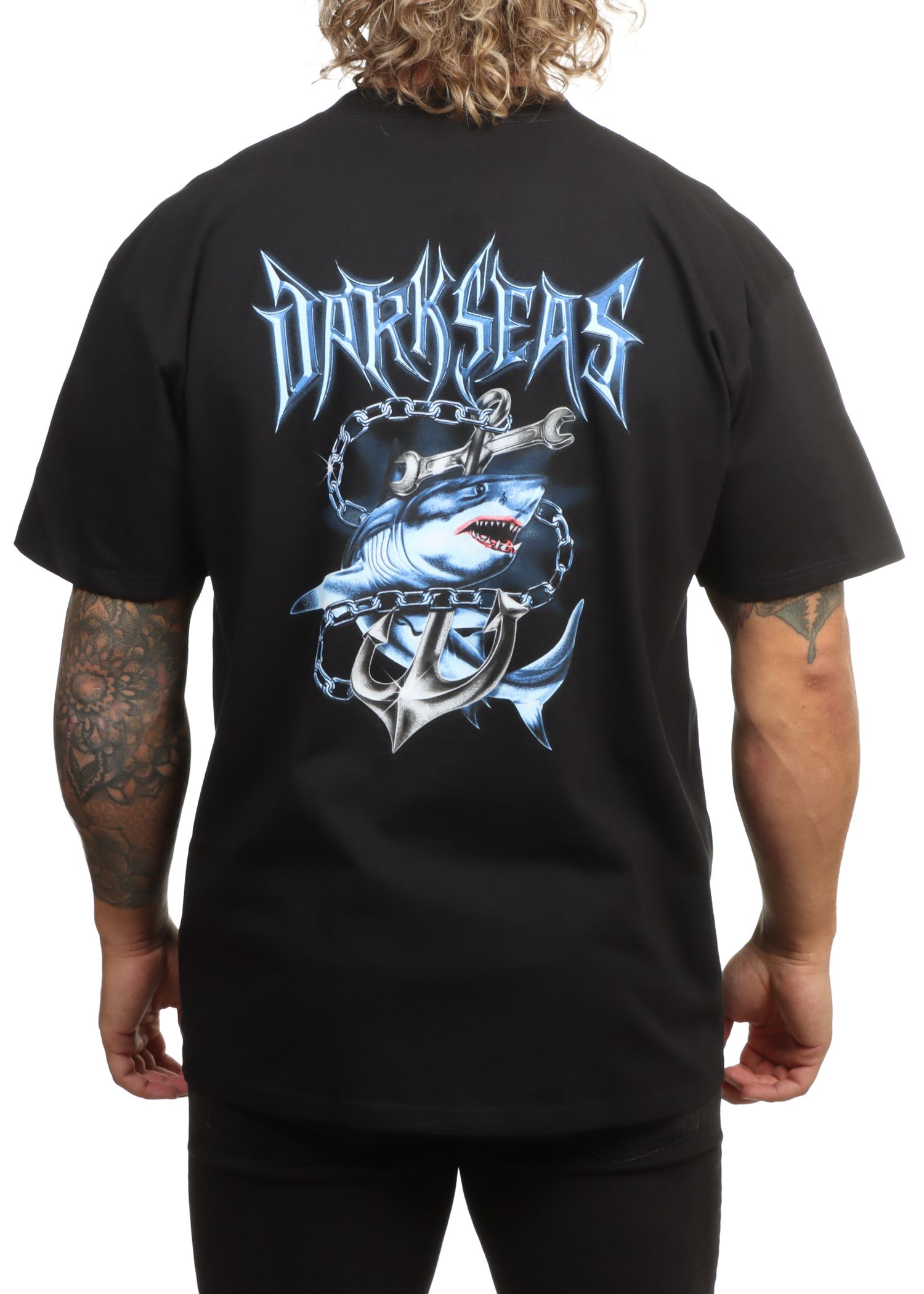 Dark Seas Chrome Killer Tee Black