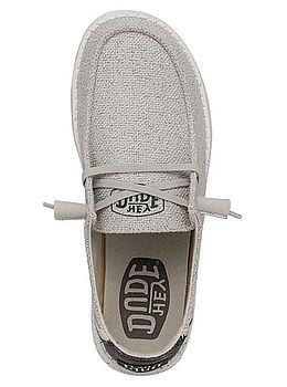 Hey Dude Wendy Woven Shoes Light Grey