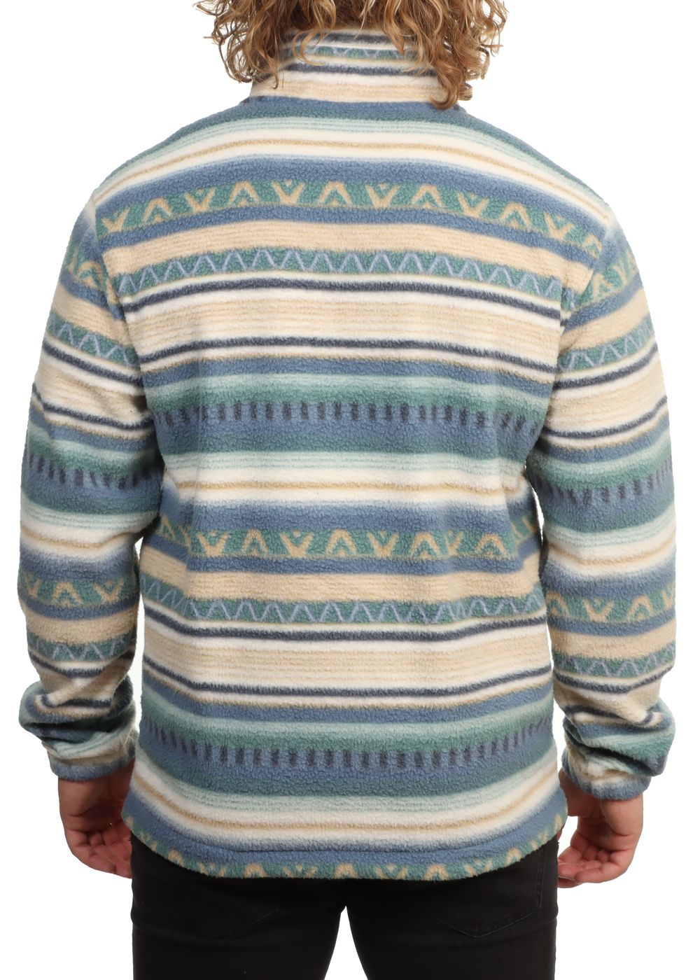 Billabong Boundary Mock Fleece Silver Birch