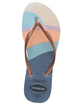 Havaianas Slim Palette Glow Flip Flops Beige