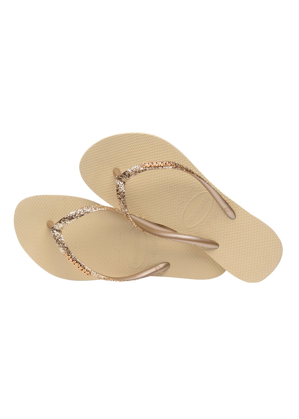 Havaianas Slim Glitter II Sandals Sand Grey