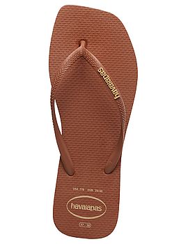 Havaianas Square Logo Pop Up Flip Flop Rust