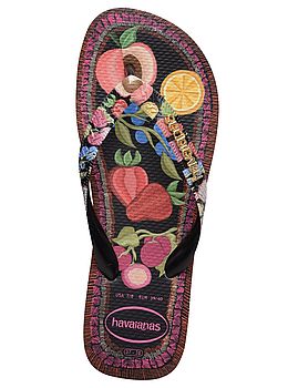 Havaianas Tropicalia Vibes Flip Flop Black