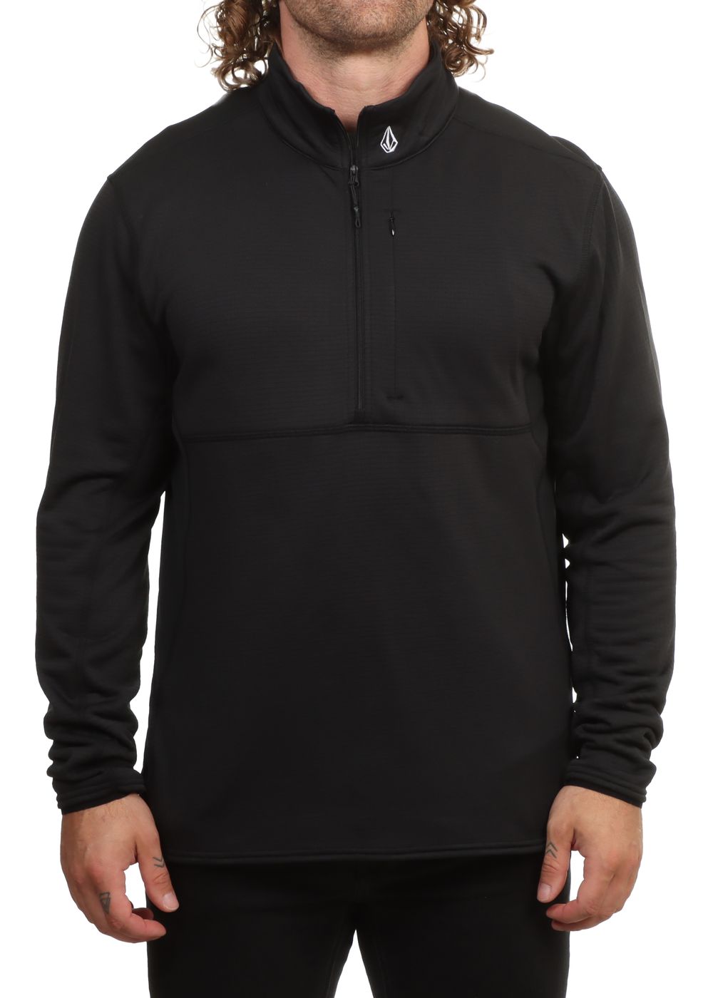 Volcom Gridlock Mock Neck Fleece Black