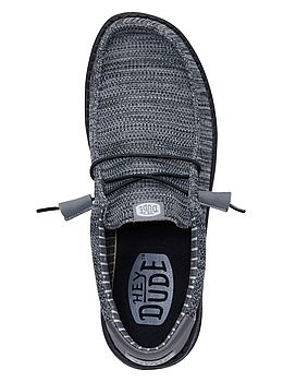 Hey Dude Wally Stretch Sox Shoes Granite Grey