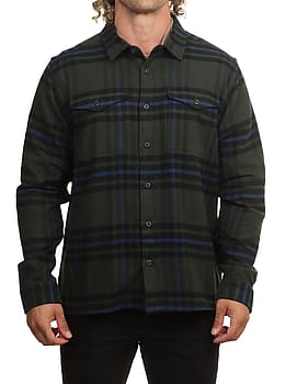Patagonia Fjord Flannel Shirt Old Growth Green