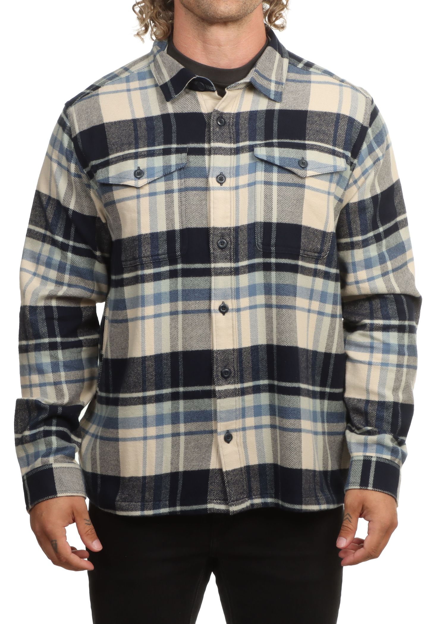 Patagonia Fjord Flannel Shirt Sunken Blue