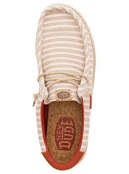 Hey Dude Wally Resort Shoes Multi Chilli Red