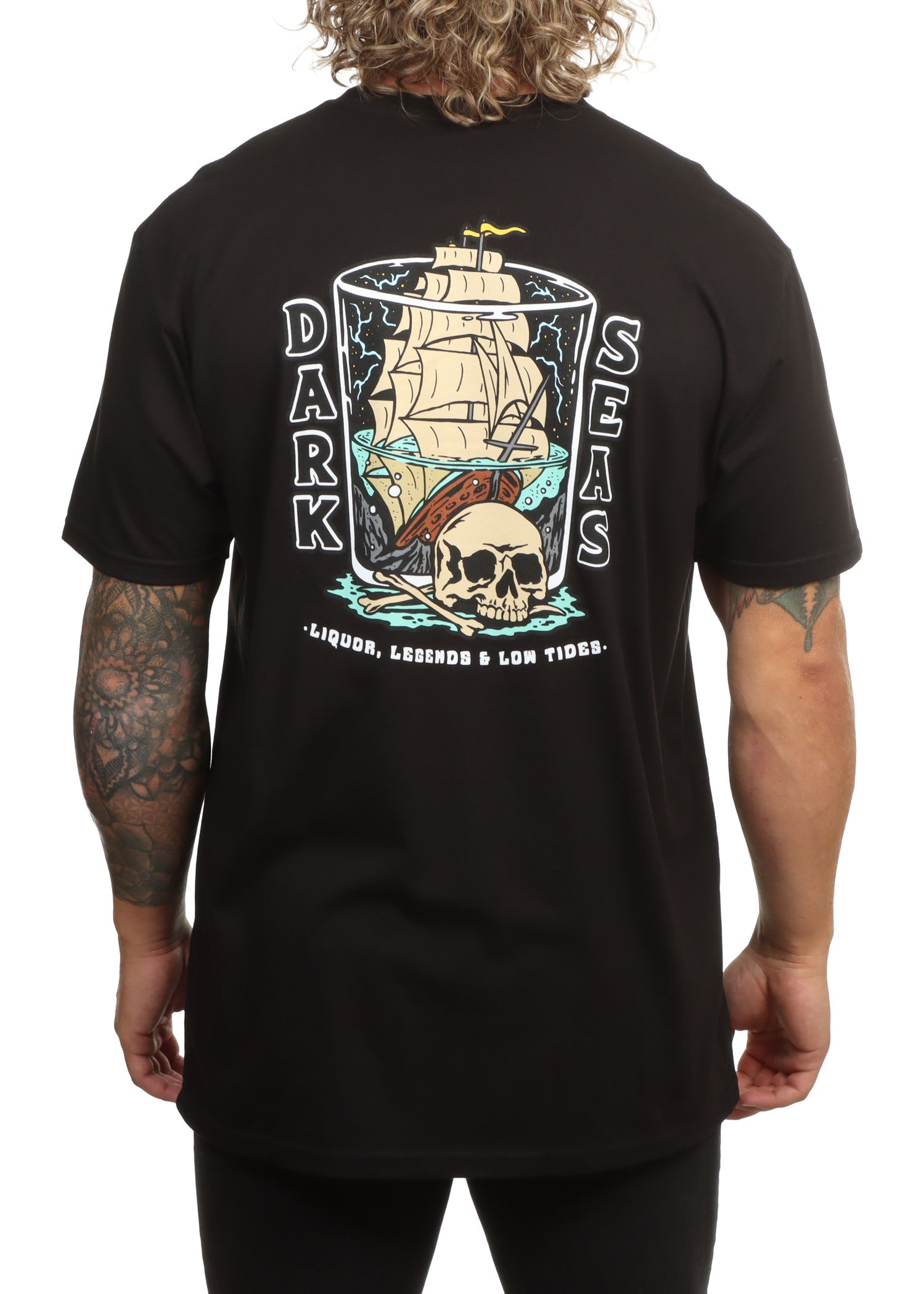 Dark Seas Liquor & Legends Tee Black