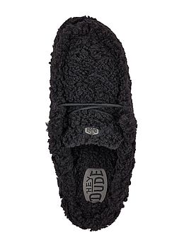 Hey Dude Wally Slipper Black Black