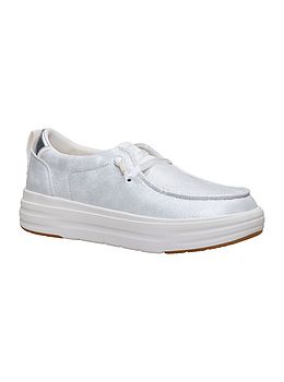 Hey Dude Wendy Nova Shimmer Shoes White