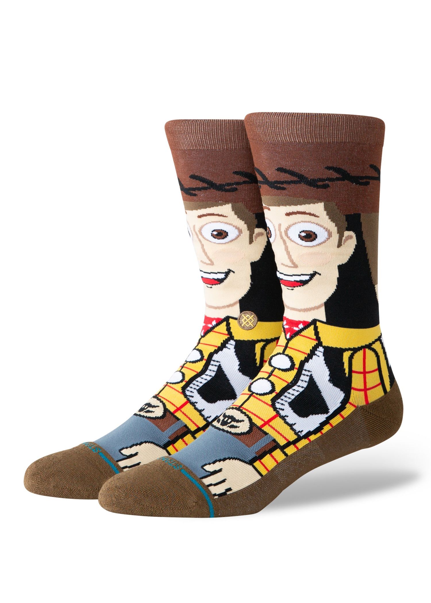 Stance x Toy Story Woody Crew Socks Brown