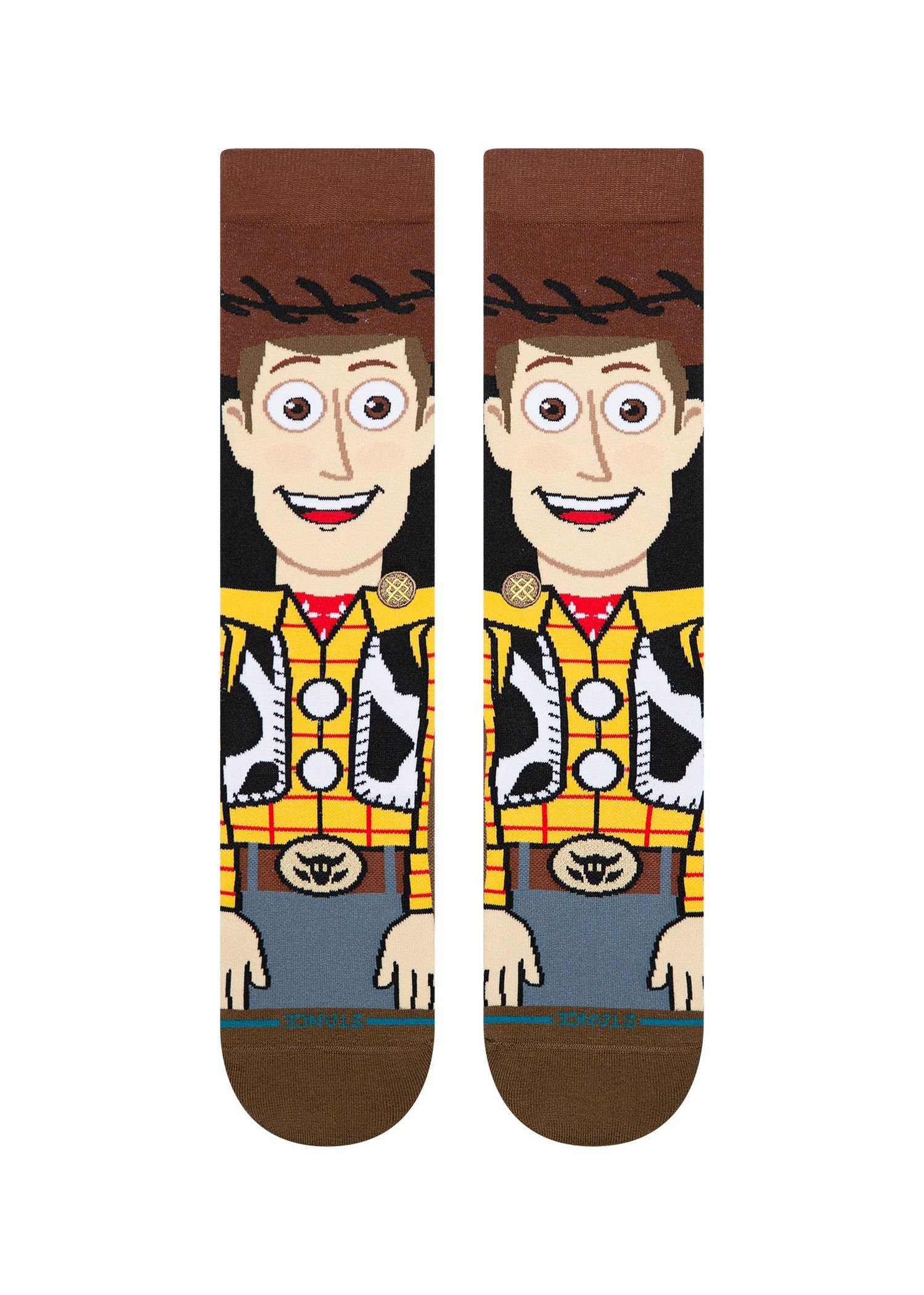 Stance x Toy Story Woody Crew Socks Brown