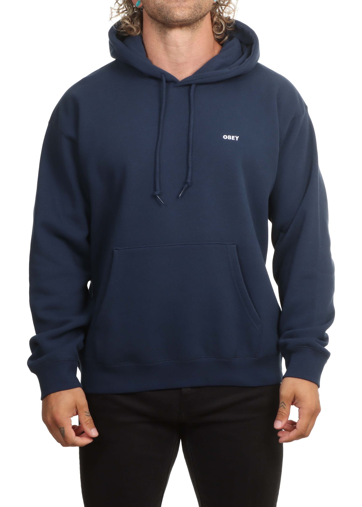 Obey Established Works Bold Hoodie Pageant Blue