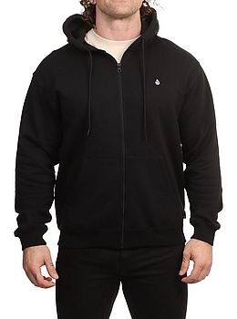 Volcom Single Stone Zip Hoodie Black