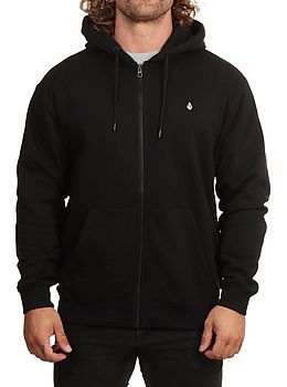 Volcom Single Stone Zip Hoodie Black