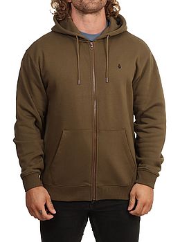 Volcom Single Stone Zip Hoodie Sage Leaf