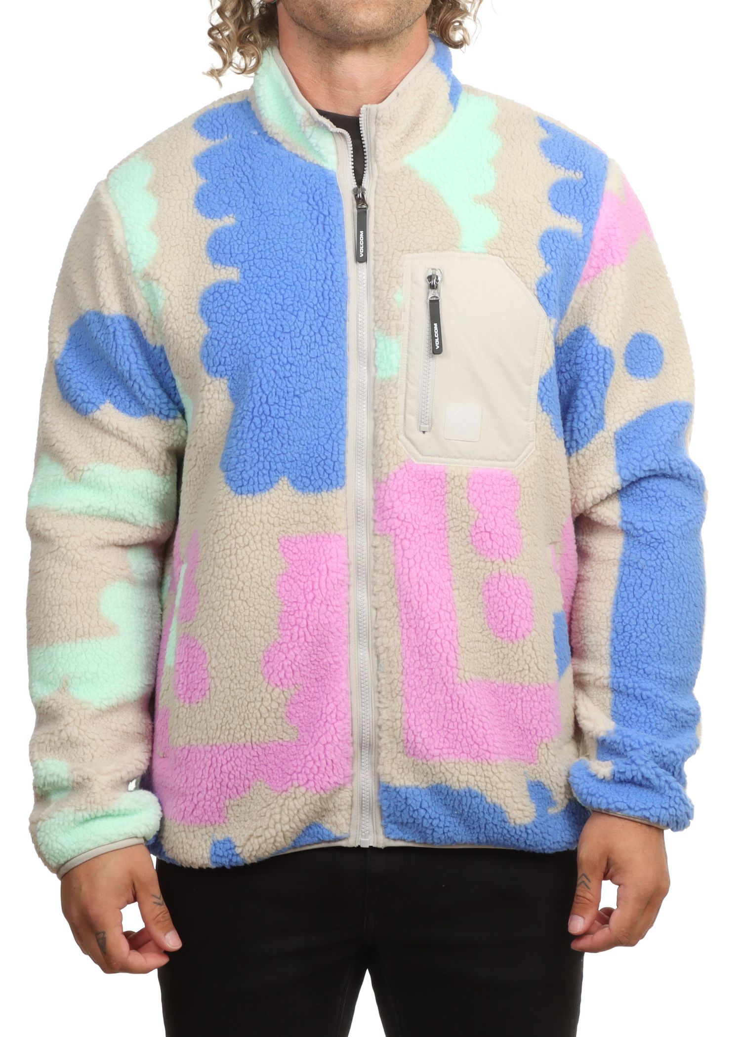 Volcom Carrau Fuzzar Zip Fleece Multi