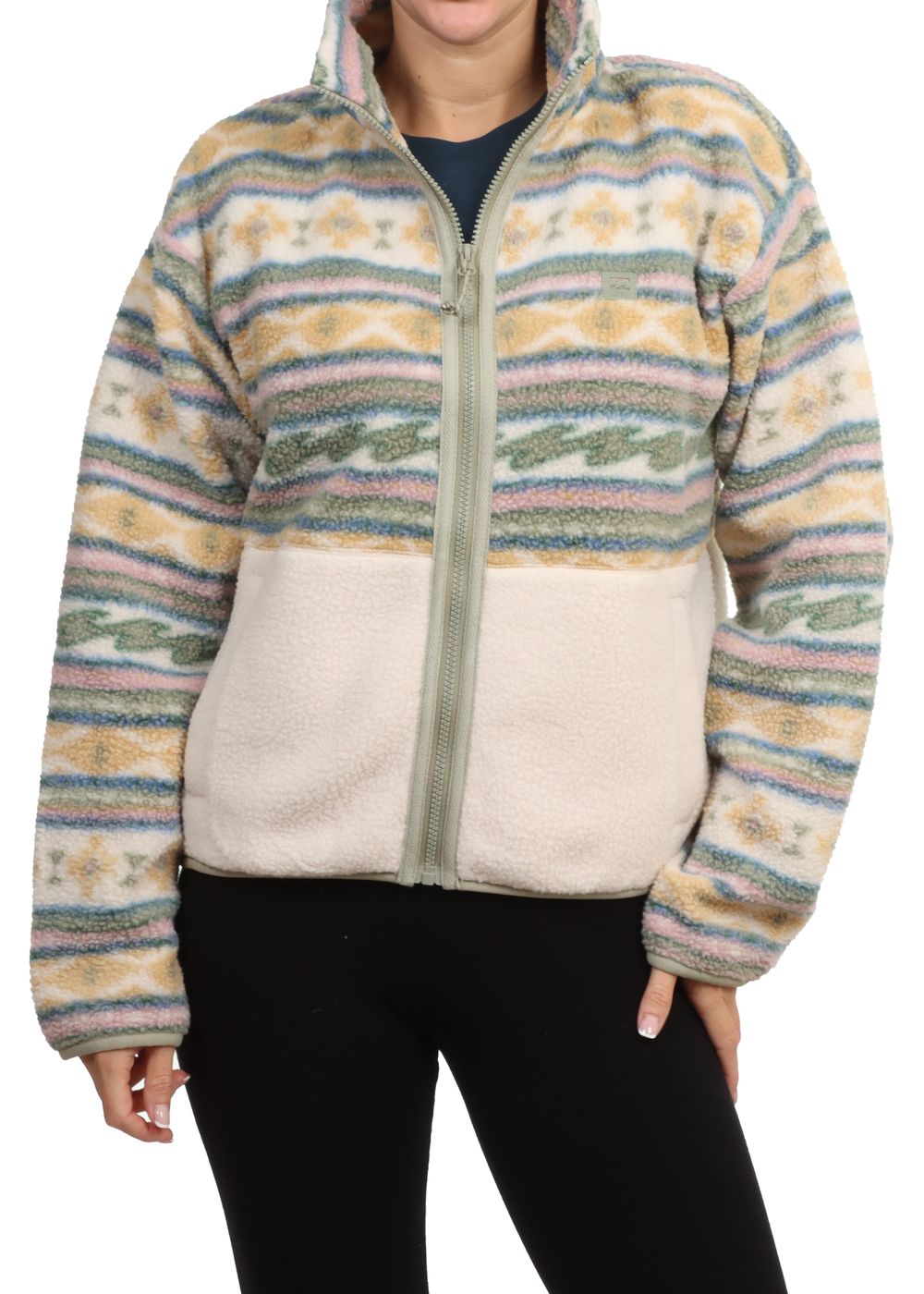 Billabong Rock Jetty Zip Fleece White Cap