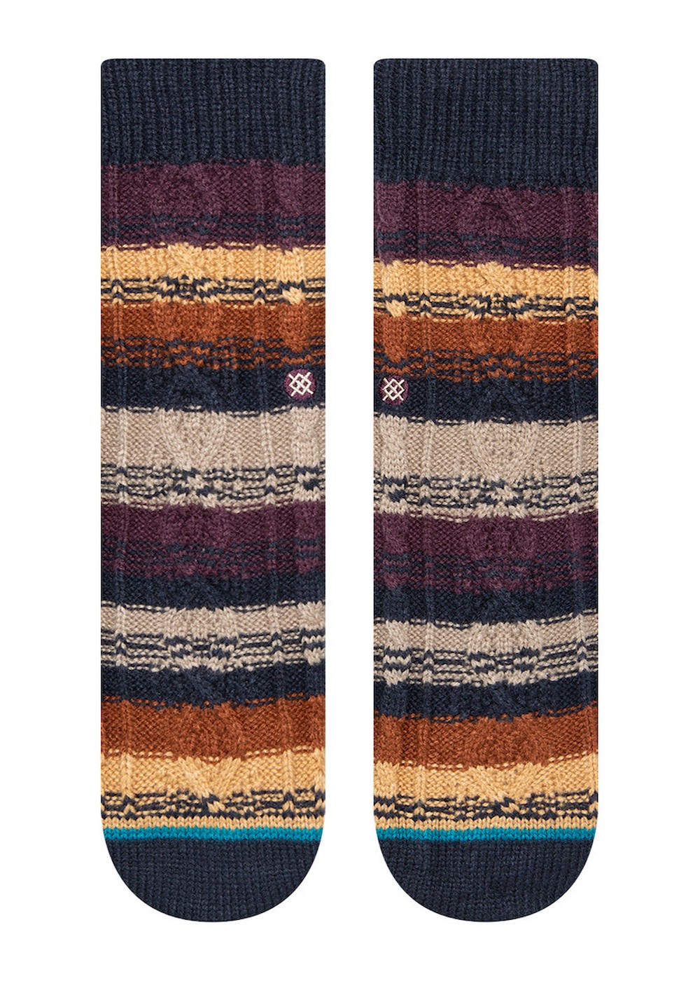 Stance Toasted Slipper Socks Burgundy