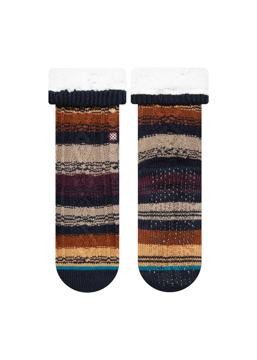 Stance Toasted Slipper Socks Burgundy