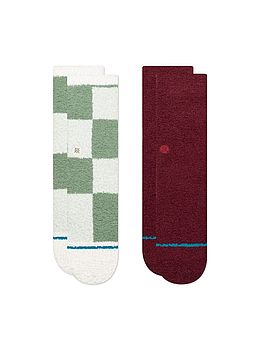 Stance Patchwork Cozy Crew Box Set Socks Multi