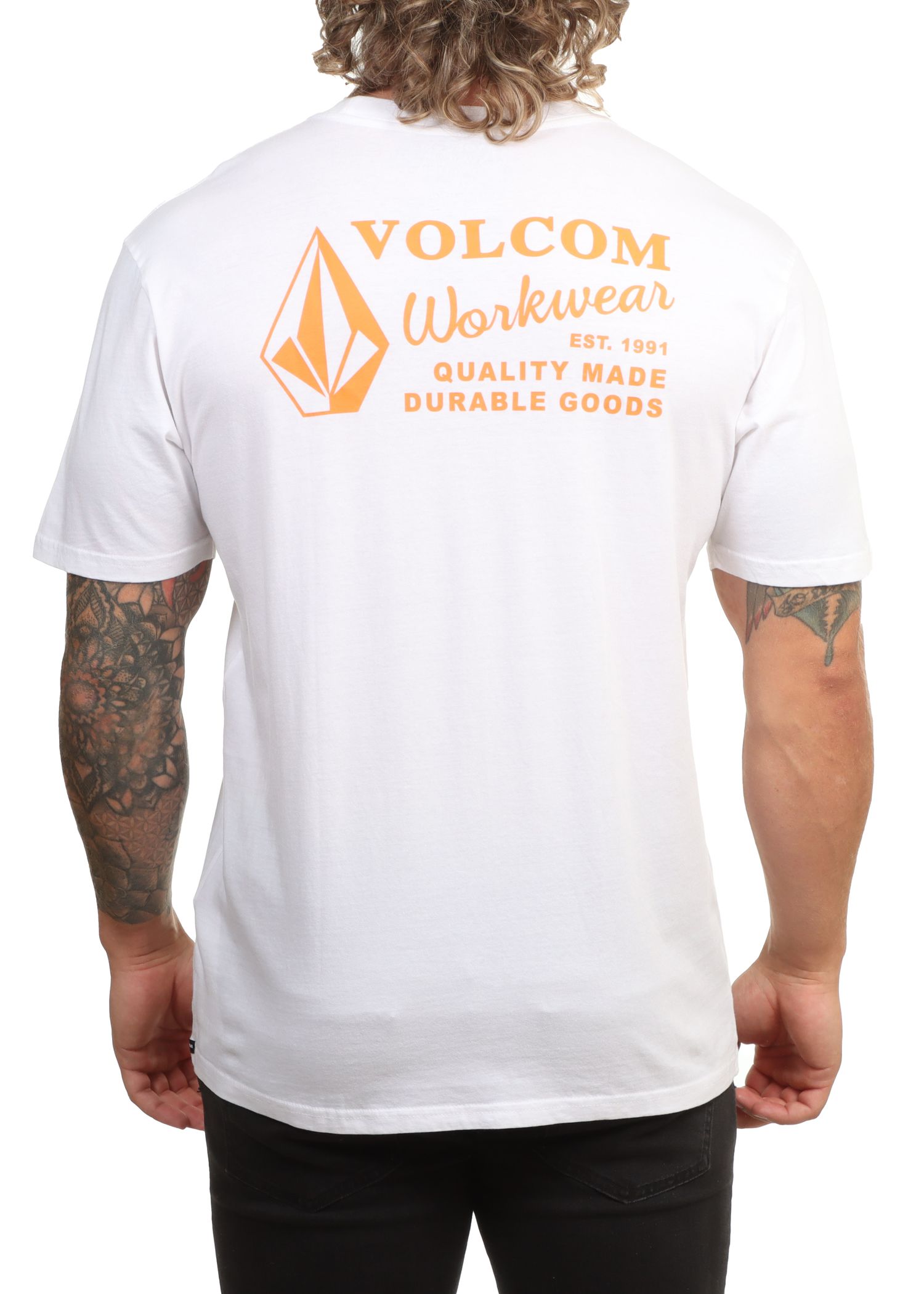 Volcom Workwear Tee White Combo