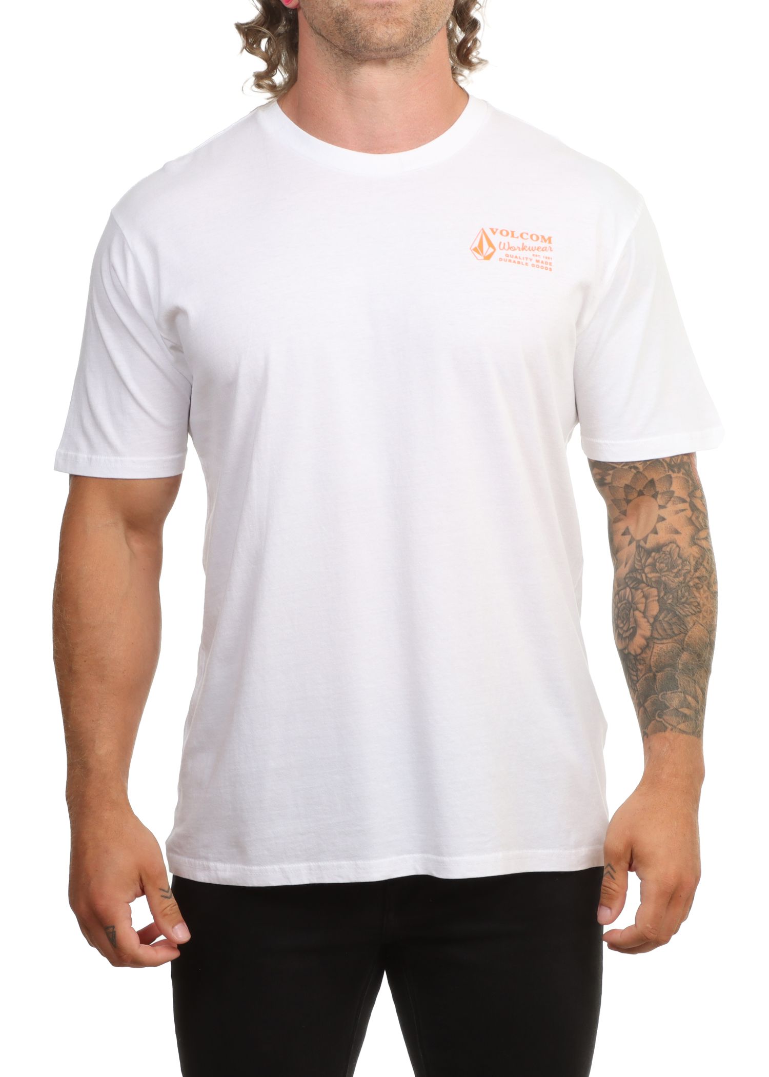 Volcom Workwear Tee White Combo