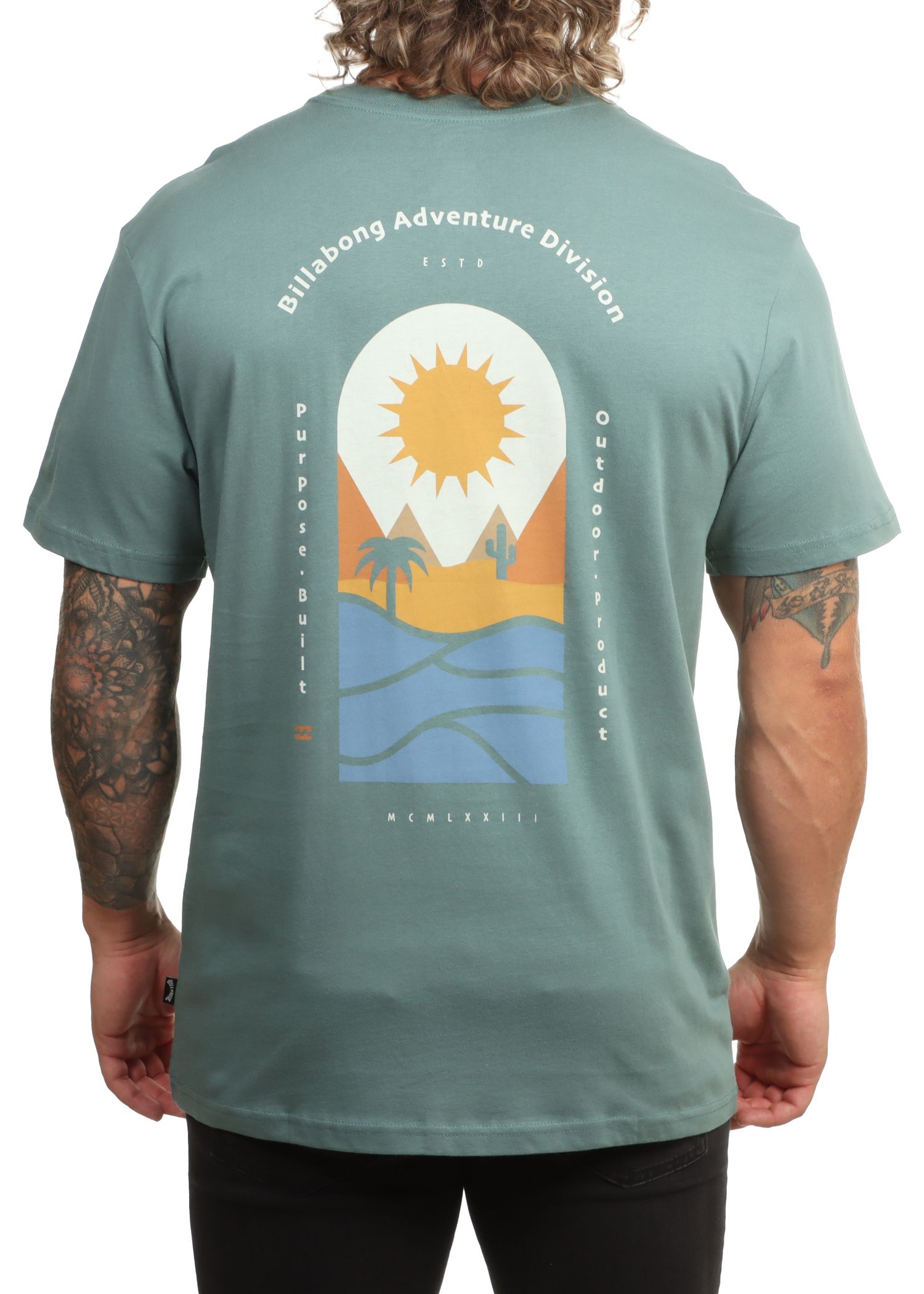 Billabong Sun Down Adiv Premium Tee Sea Green