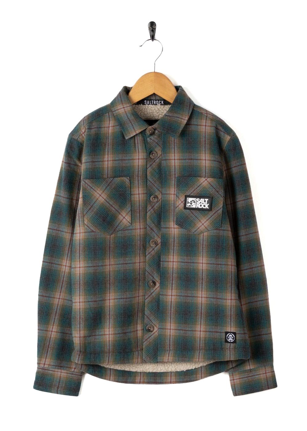 Saltrock Boys Wiley Lined Shirt Dark Teal