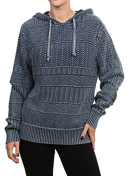Saltrock Noa Knit Hoodie Dark Blue