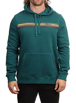 Saltrock Torn Stripe Hoodie Dark Teal