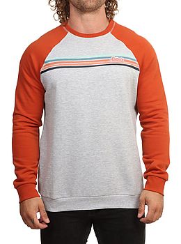 Saltrock Torn Stripe Crew Dark Orange
