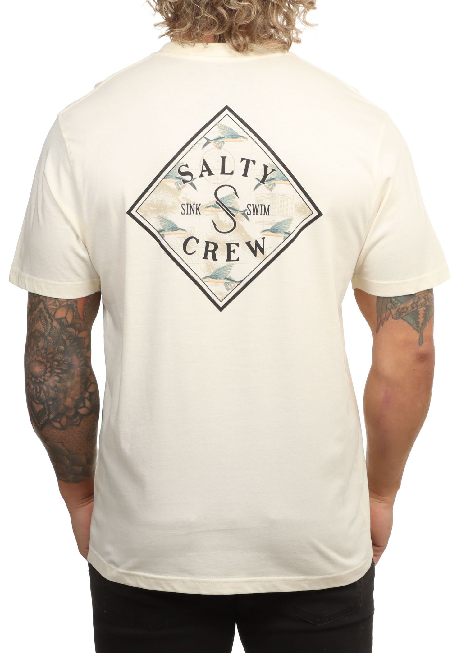 Salty Crew Tippet Fill Tee Moonbeam