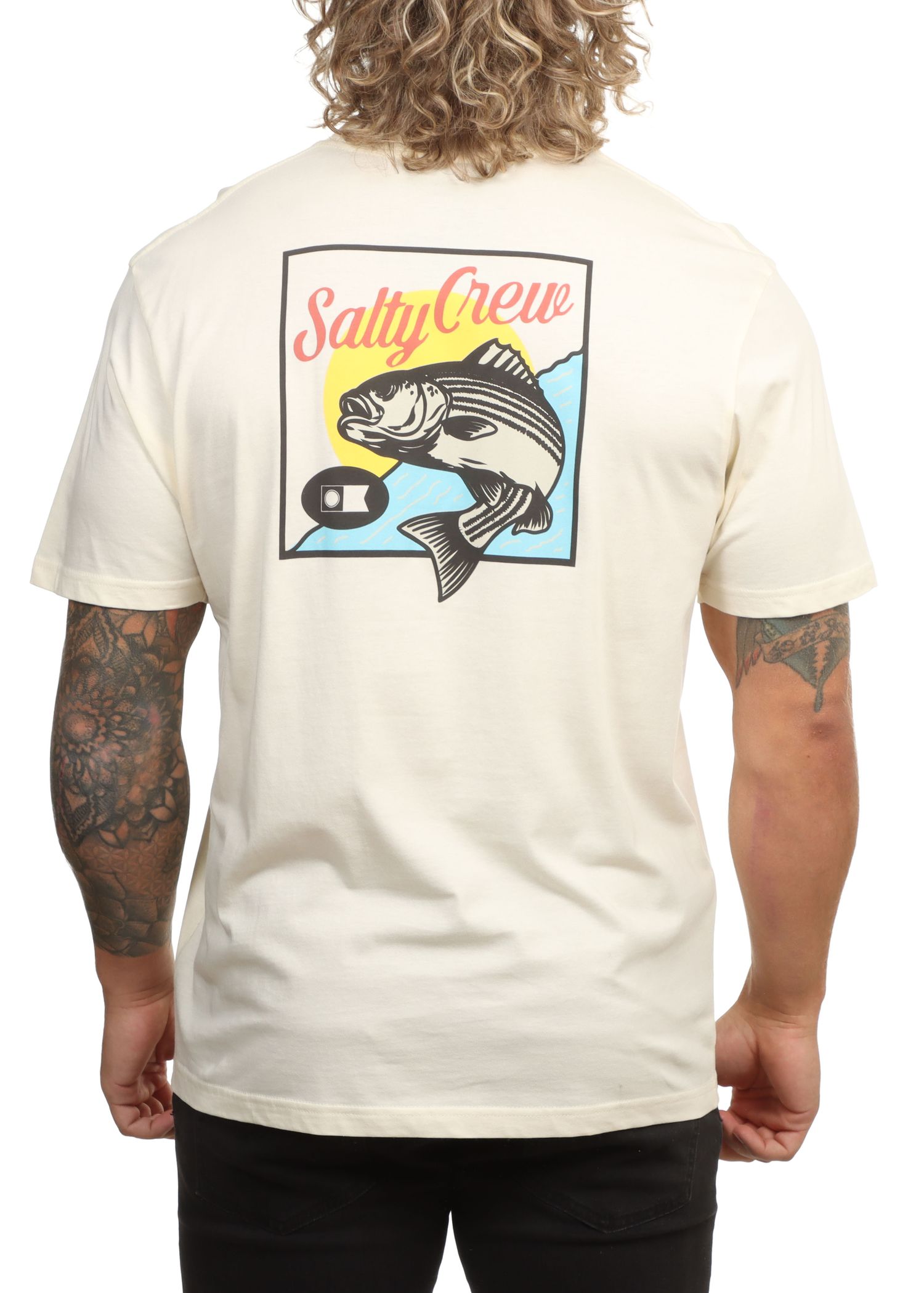 Salty Crew Striped Tee Moonbeam