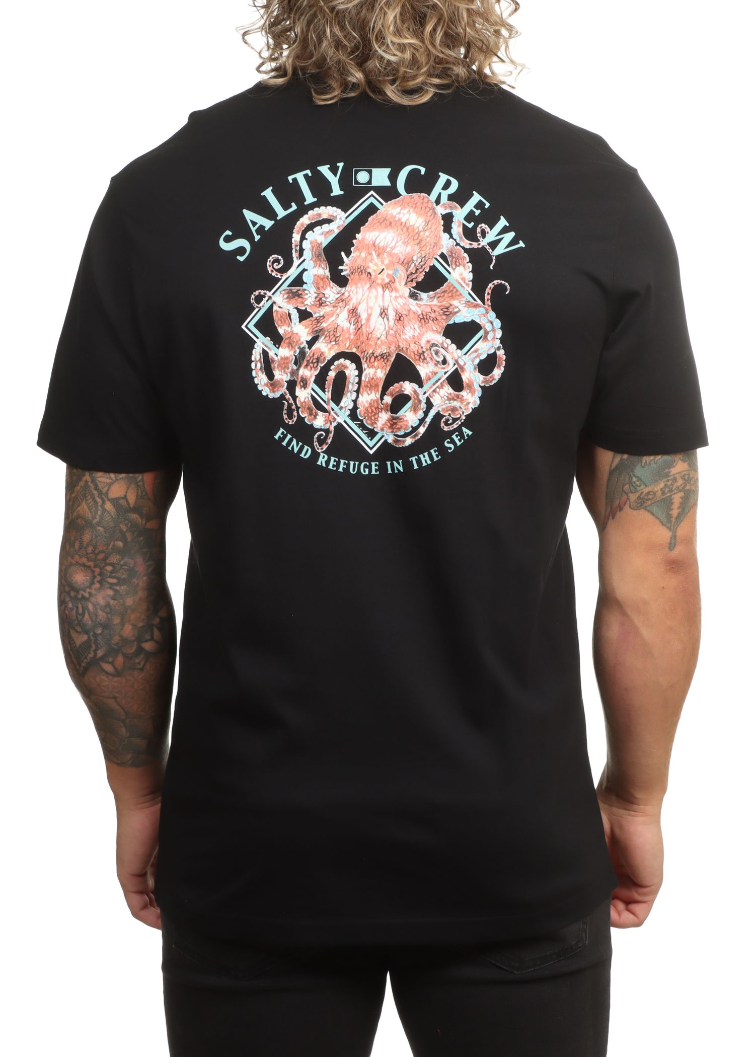 Salty Crew Octopod Tee Black