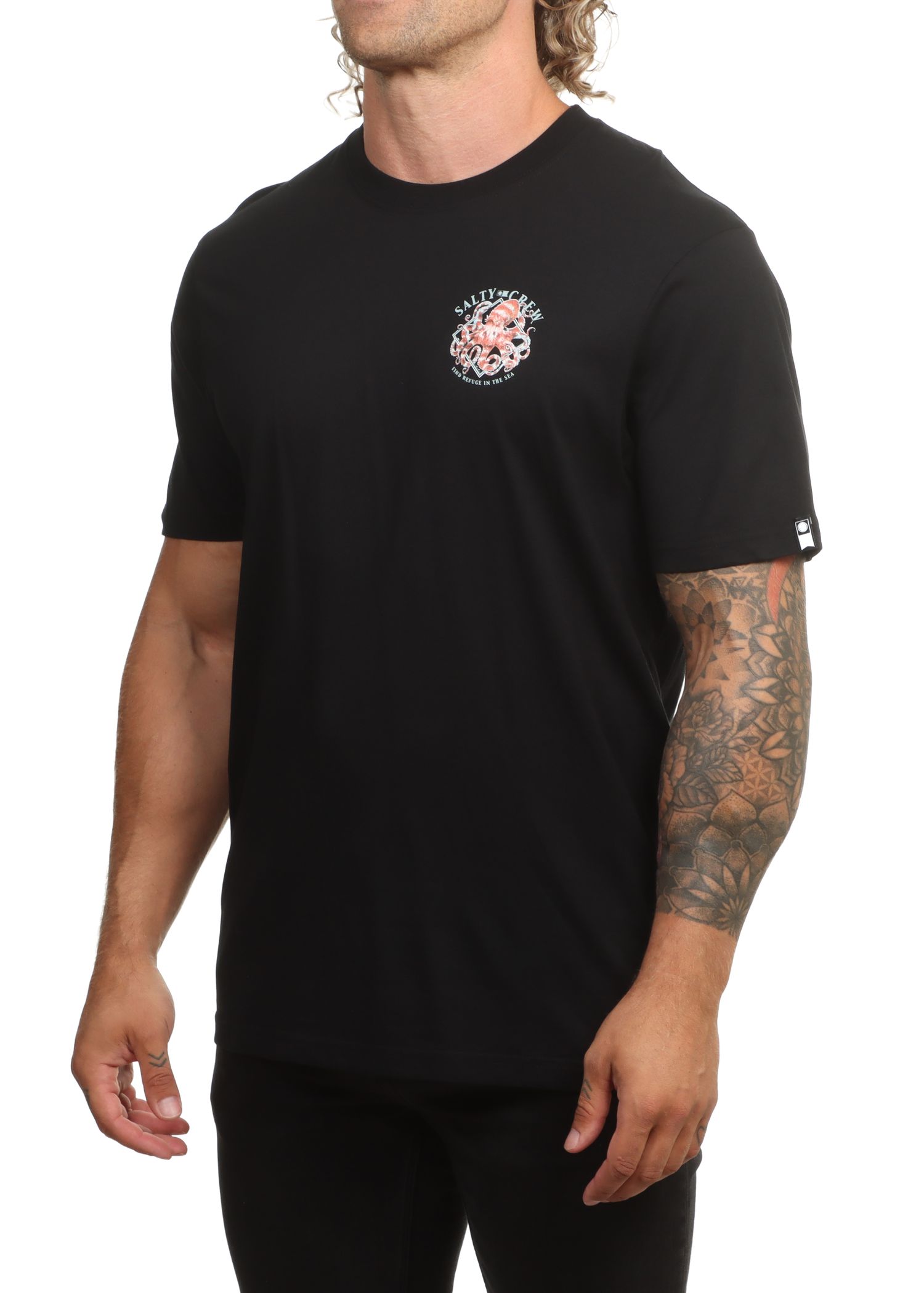 Salty Crew Octopod Tee Black