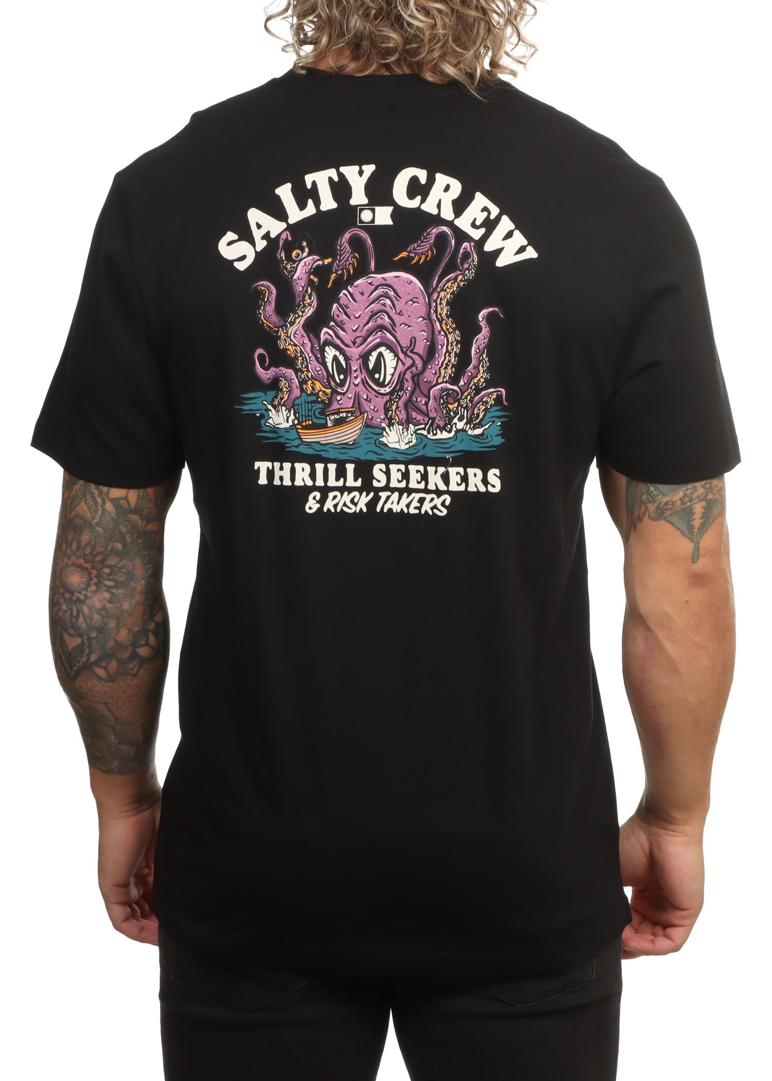Salty Crew Kraken Monster Tee Black