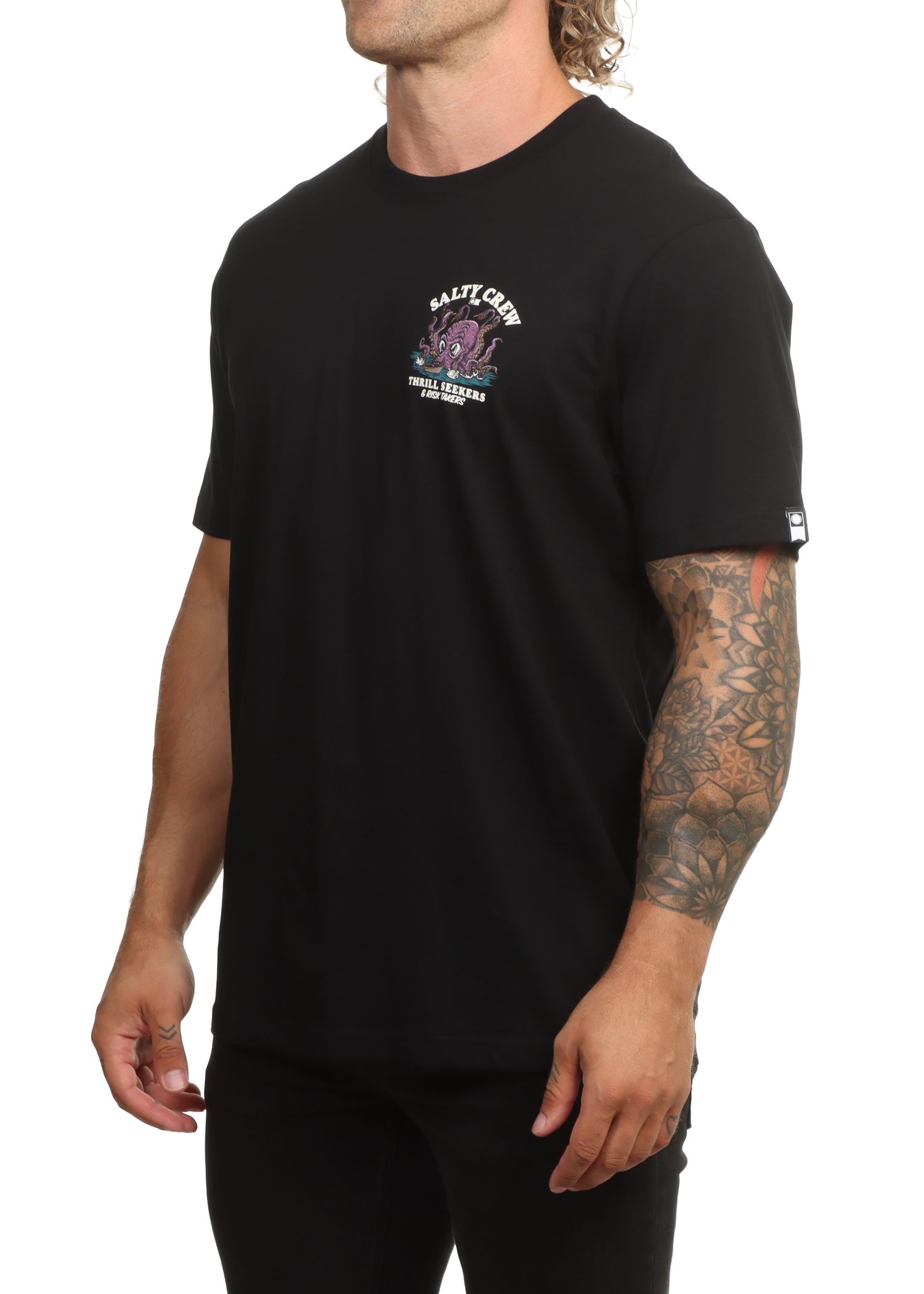 Salty Crew Kraken Monster Tee Black