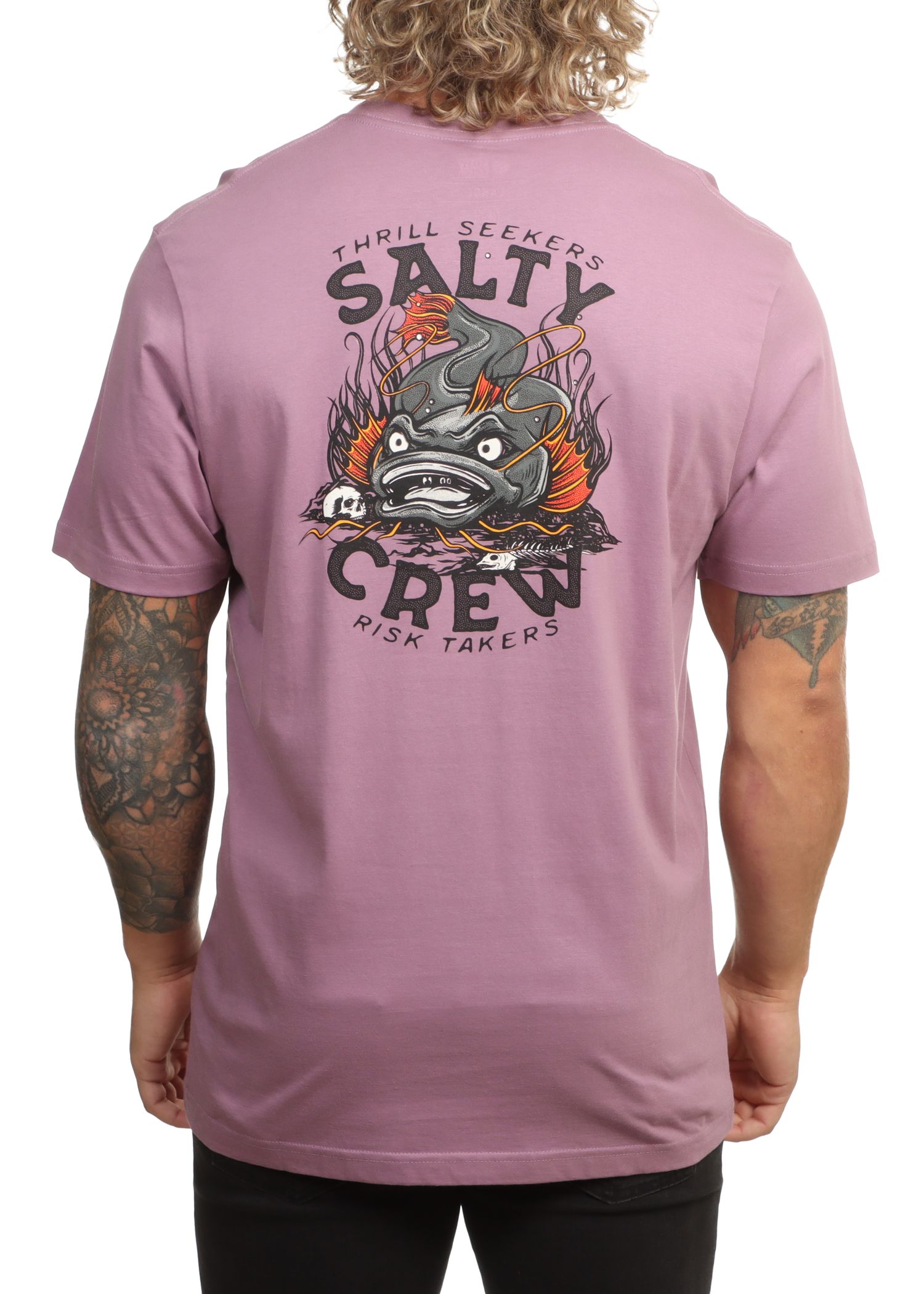 Salty Crew Catfish Monster Tee Grape