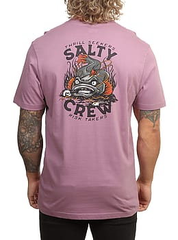 Salty Crew Catfish Monster Tee Grape