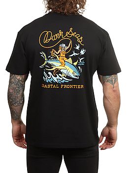 Dark Seas Ride 'Em Wet Tee Heather Black