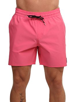 Volcom Lido Solid Trunk Volley Shorts Neon Pink