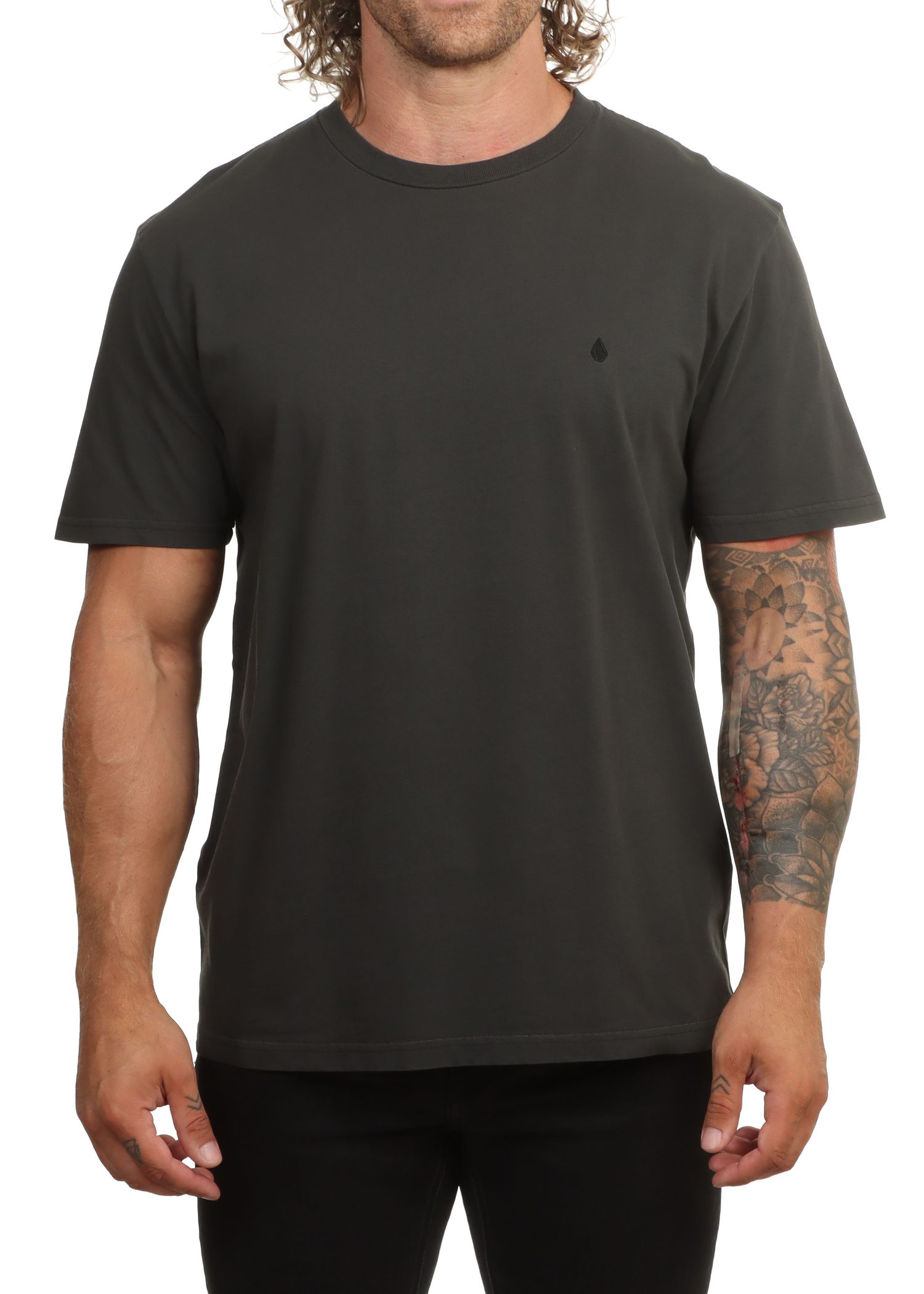 Volcom Solid Stone Emb Tee Black