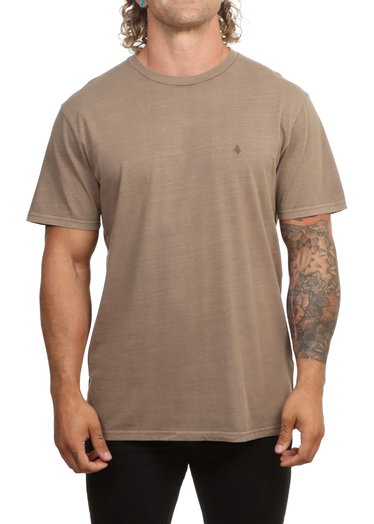 Volcom Solid Stone Emb Tee Earth