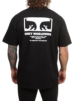 Obey The Medium Is The Message Tee Black