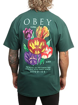 Obey Flores Robus Tee Rainforest