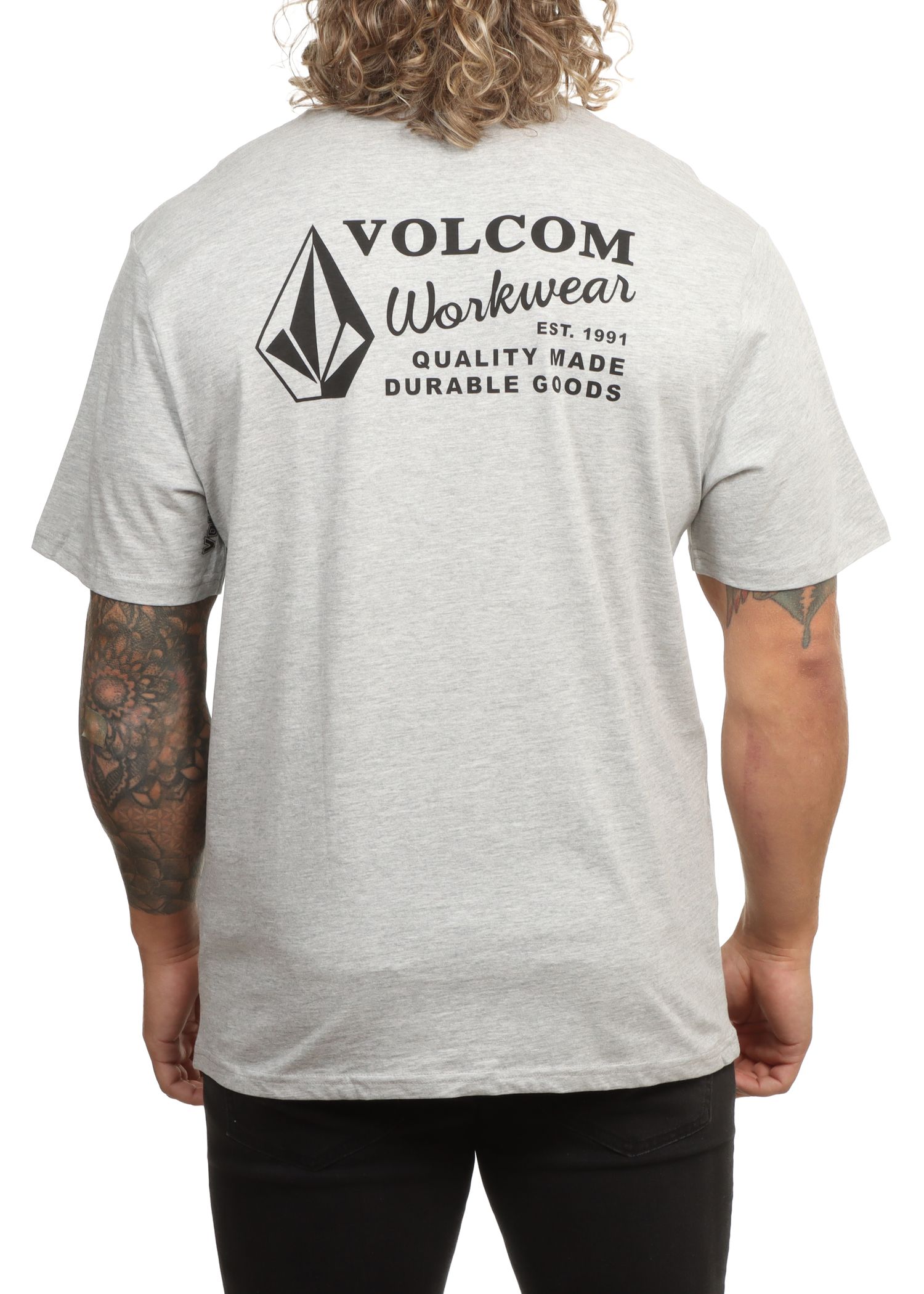 Volcom Workwear Tee Heather Grey