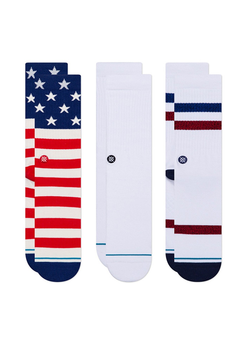 Stance The Americana 3 Pack Socks Multi