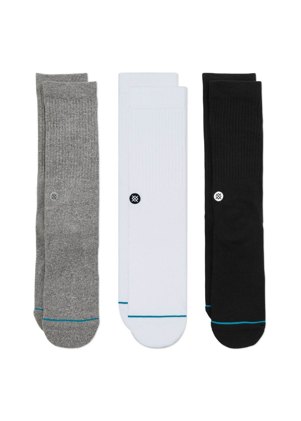 Stance Icon 3 Pack Socks Multi